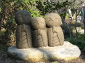 Praying statues